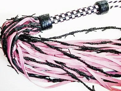 BDSM toy gag intensities-Gated Barbed Wire Flog-Her - Pink