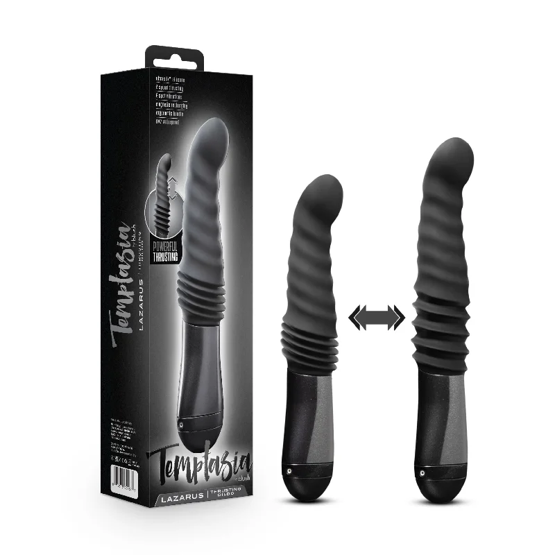 Vibrator pinpoint accuracy-Temptasia - Lazarus - Thrusting Dildo - Black