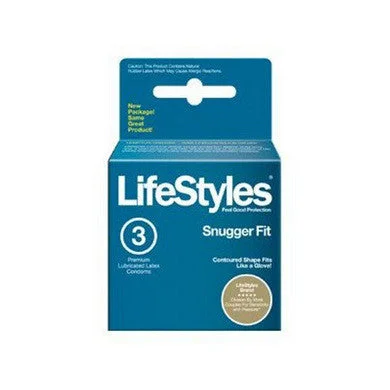 Sex toys for quiet playtime-Lifestyles Snugger Fit Condoms - 3 Pack