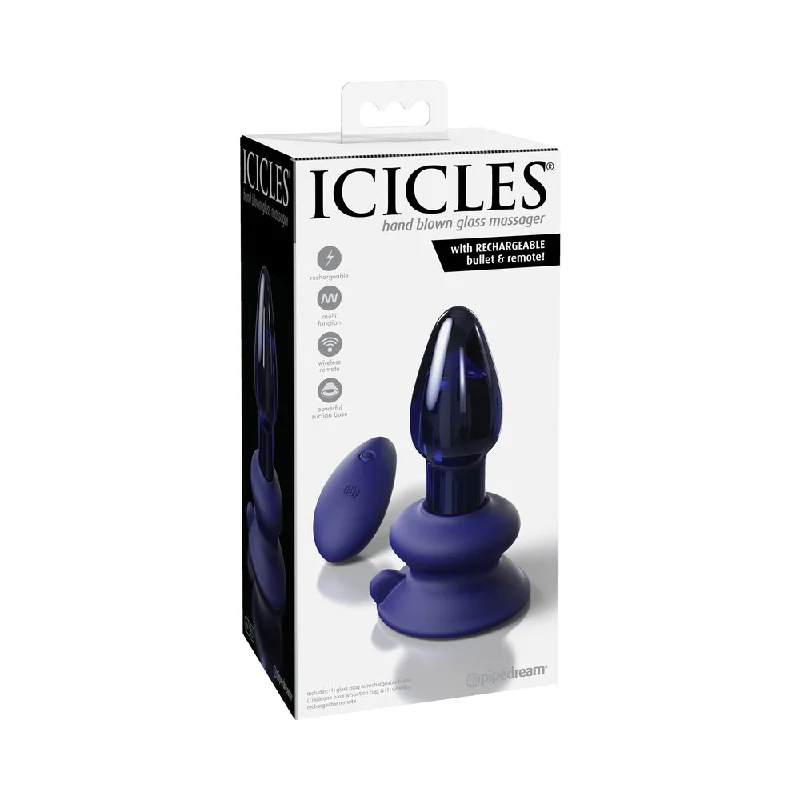 Vibrator snug touch-Icicles No. 85 With Rechargeable Vibrator & Remote