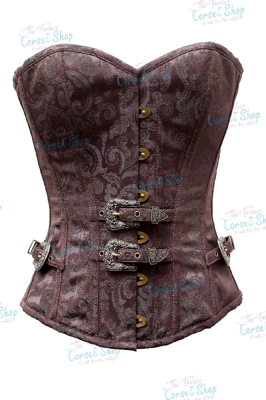 Corset top in light copper-Hansen Custom Made Corset