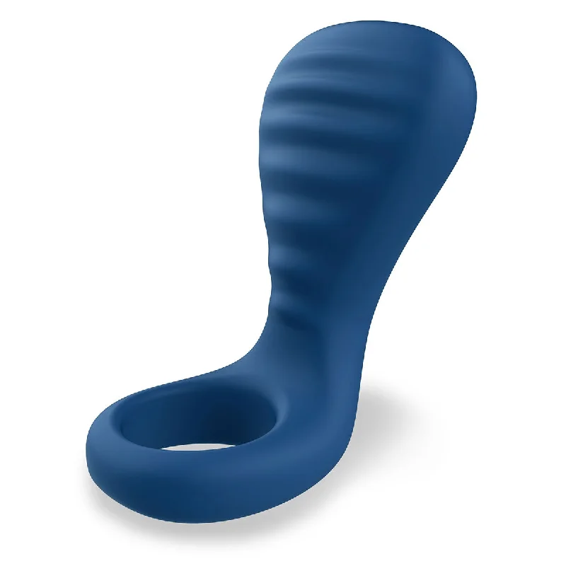 Silicone toys with calm pulses-OhMiBod NEX3 BlueMotion Ring