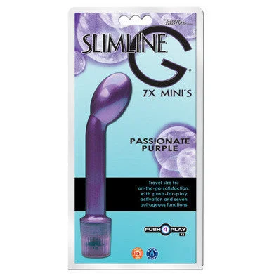 Vibrator flick control-Slimline G 7x Mini Vibrator - Purple