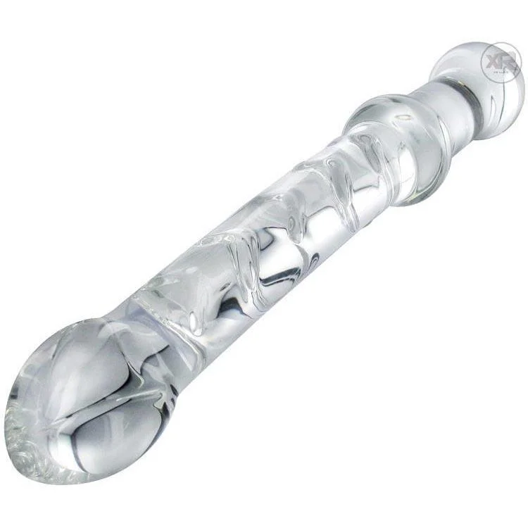 twin-zone-dildo-Prana Glass Thrusting Dildo