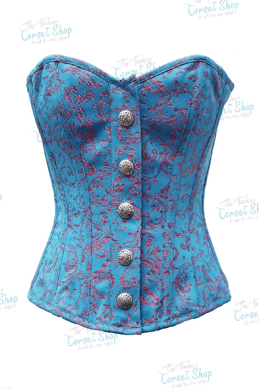 Corset top with lace piping-Kanteh Custom Made Corset