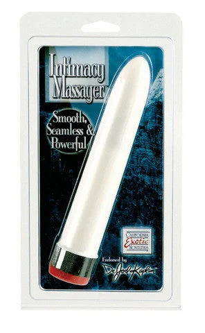 Vibrator fluffy feel-Dr. Joel Kaplan Intimacy Massager 6.5-inch - White