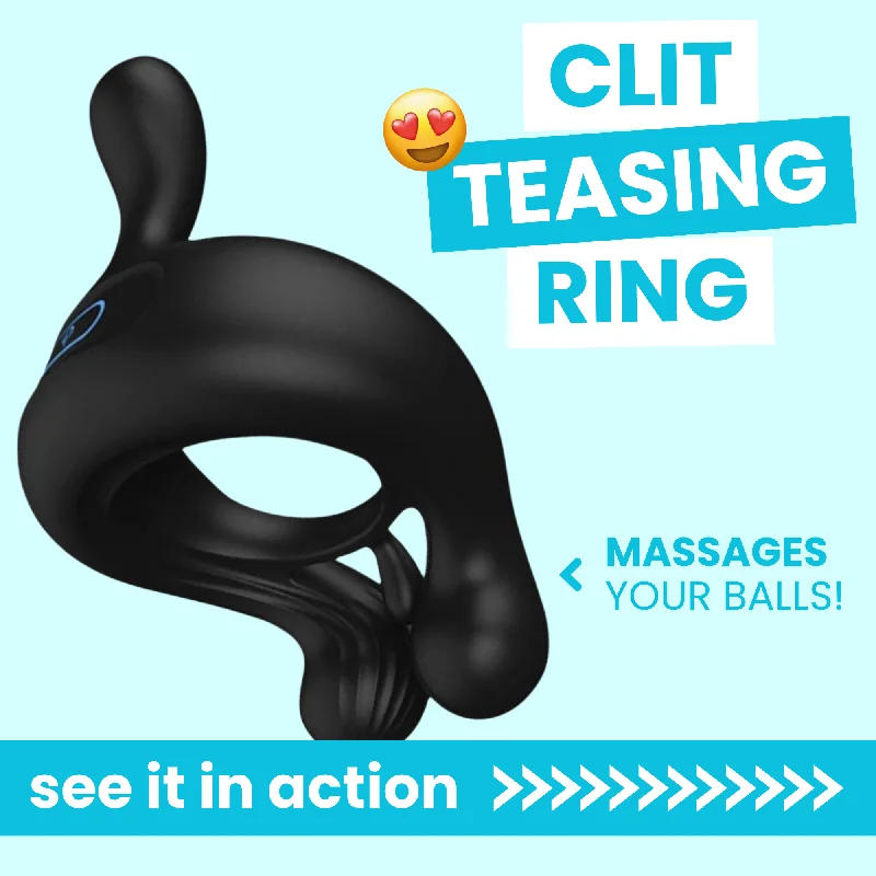 cock ring rhythm-Amante Clit Teasing & Ball Massaging Double Head Cock Ring