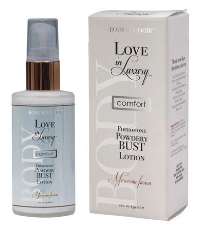 Vibrating toys with soft bumps-Body Boudior Love In Luxury Pheromone Powdery Bust Lotion