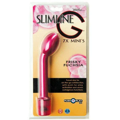 Vibrator fame brand-Slimline G 7x Minis - Frisky Fuchsia