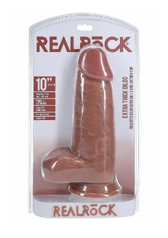 gouged-dildo-RealRock Ultra Realistic Skin Extra Thick with Balls 10in