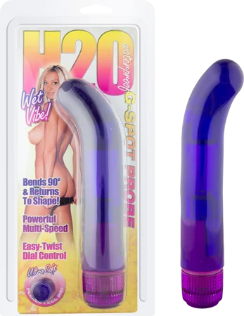 Vibrator key fit-Seven Creations H20 G-Spot Probe Flexible Vibrator Purple