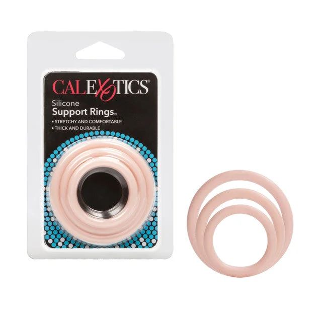 cock ring rest period-Silicone Support Cock Ring 3pk by Cal Exotics