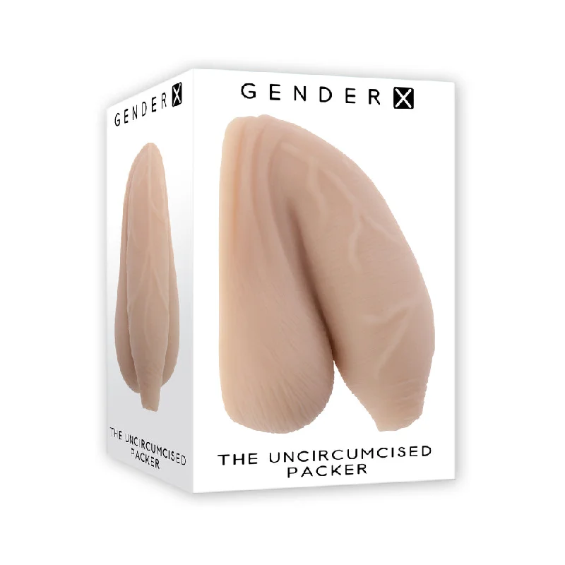 Vibrating wands with light pulses-Gender X The Uncircumcised Packer Light Packer TPE Light