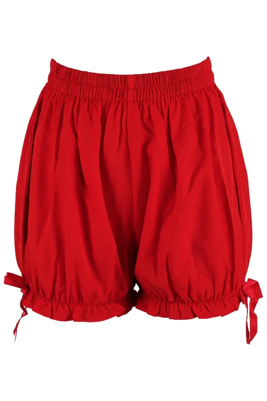 Sex toys for erotic intimacy-Red Cotton Bloomers