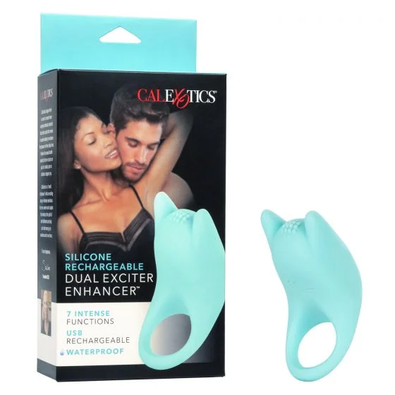 cock ring group-Dual Exciter Enhancer Vibrating Cock Ring by Cal Exotics