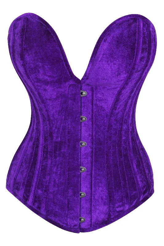 Corset in smoky purple-Anzethe Custom Made Corset