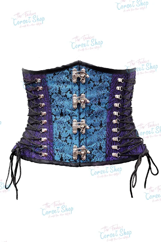 Corset with velvet inserts-Kayleigh Custom Made Corset