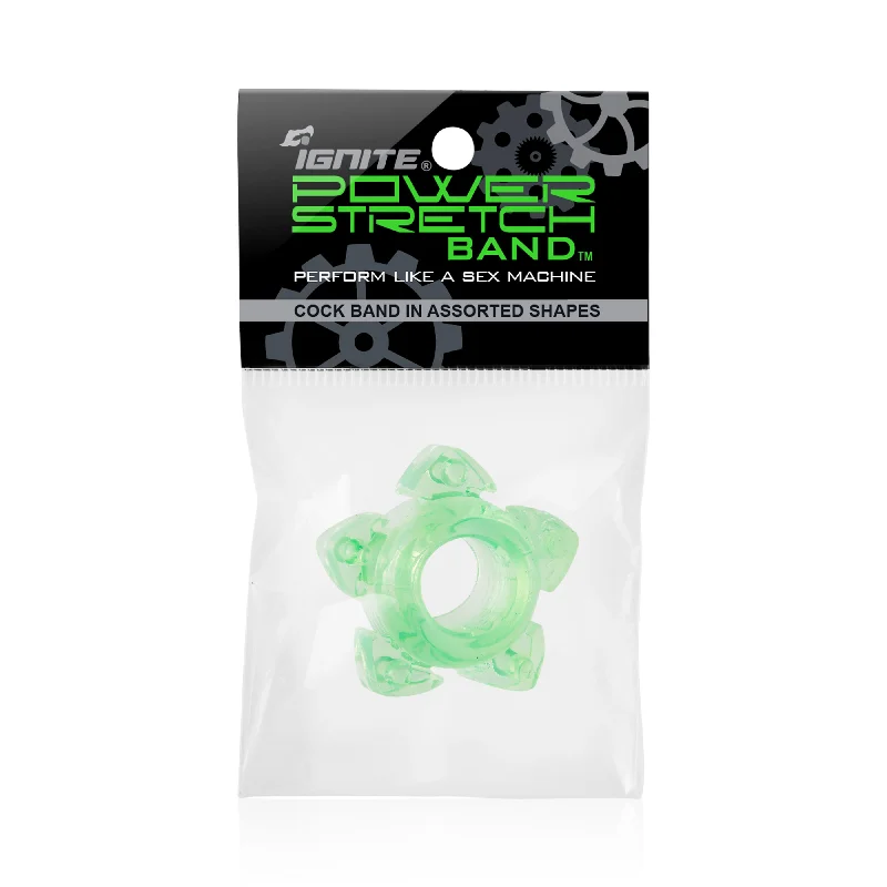 cock ring spark off-Si-95094 COCK RINGS - POWER STRETCH BANDS (GREEN)