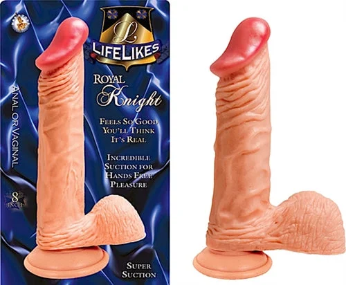 Sex toys for duo playtime-Lifelike Flesh Royal Knight 8 Inch