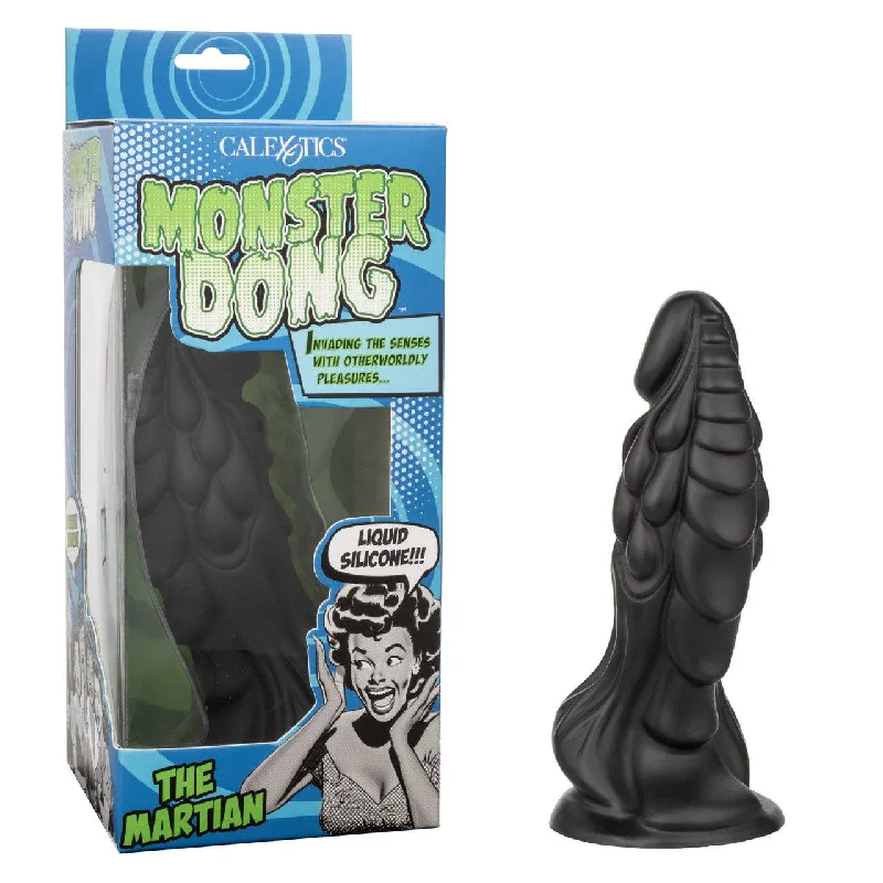 stocky-dildo-CalExotics Monster Dong The Martian Silicone Dildo 7.75in