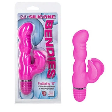 Vibrator safe spark-Silicone Bendies Fluttering G Bendi Pink