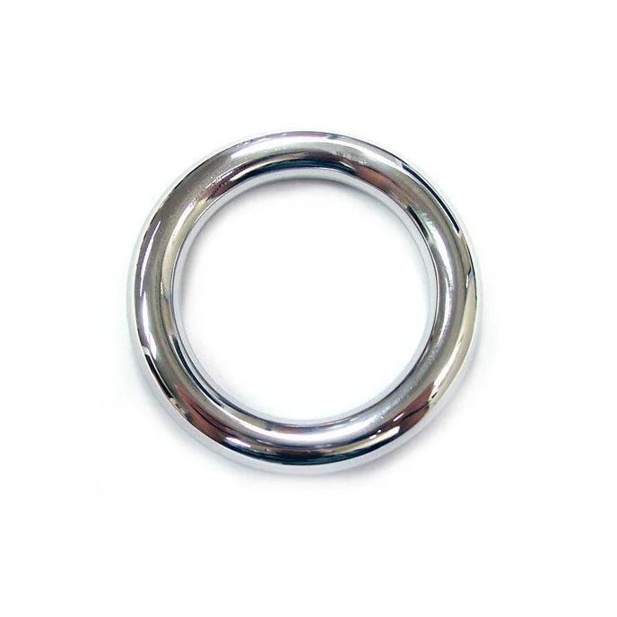 cock ring dry-Rouge Stainless Steel Round Cock Ring 45mm