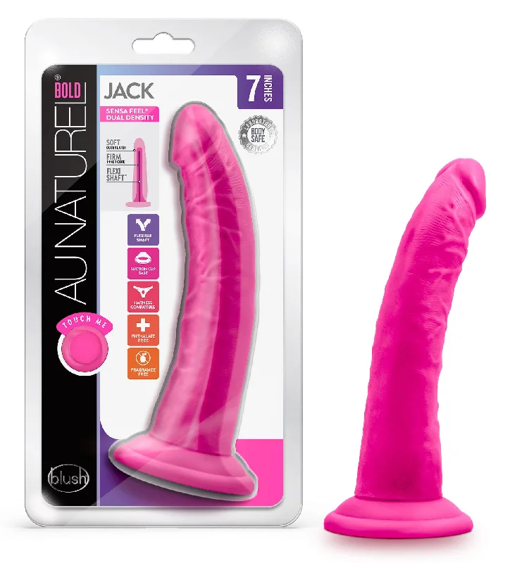 fresh-dildo-Au Naturel Bold 7" Jack Dildo in Pink