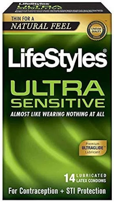 Rechargeable anal air beads-Lifestyles ''Ultra Sensitive'' 14Pack