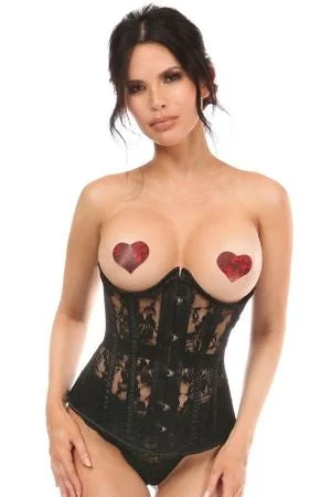 Premium air pulse dildos-Lace Open Cup Underbust Corset