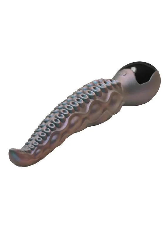 zigzag-pattern-dildo-Creature Cocks Tentavibe Rechargeable Silicone Vibrator